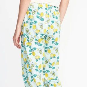 Old Navy Lemon Print Flannel Pajama 